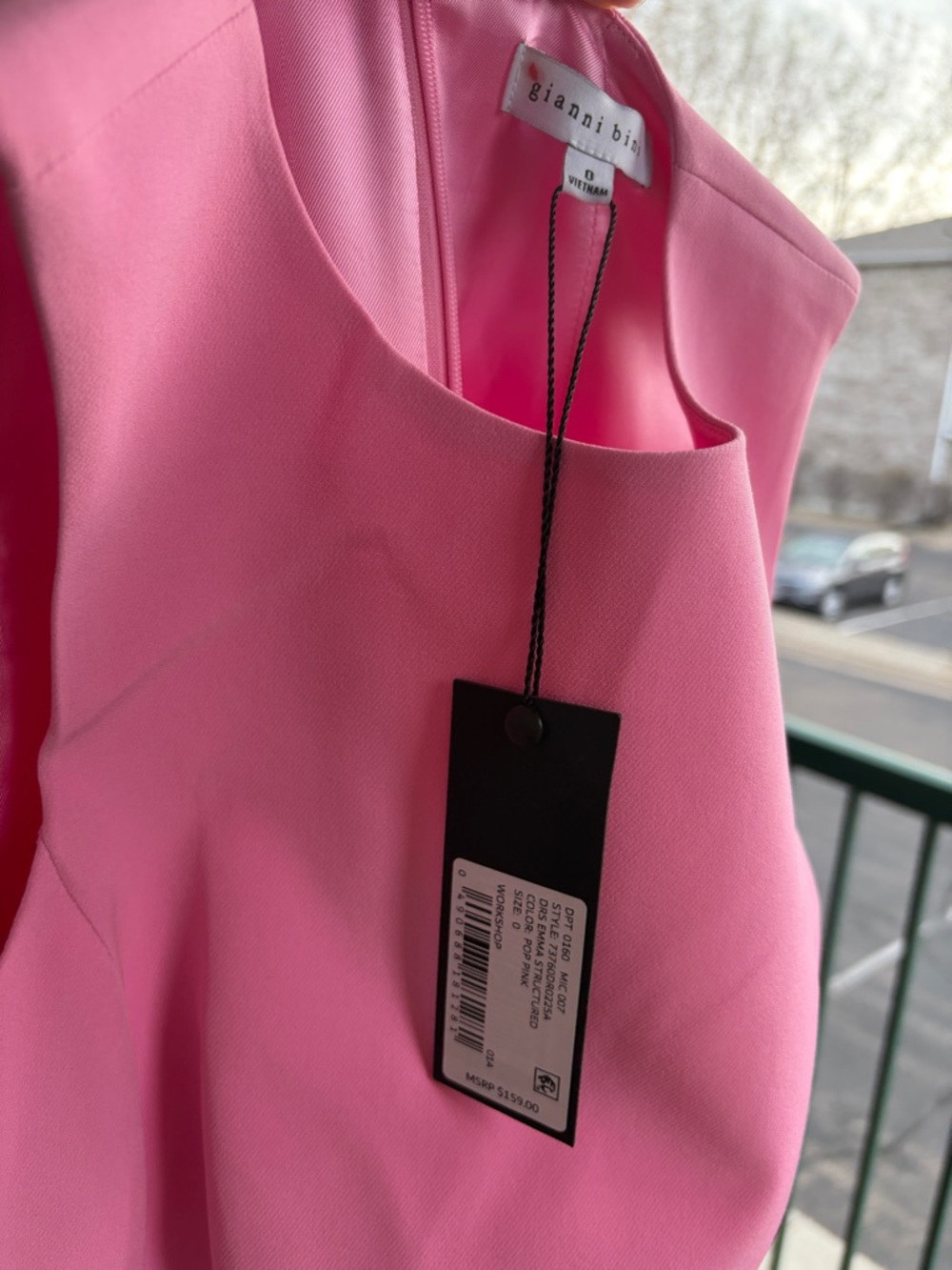 🆕💖 Gianni Bini Pink Mini Dress Cocktail Party Size 0, 8 Casual Party Modern Chic - Picture 15 of 15